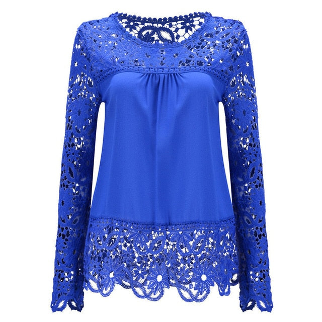 yvlvol plus size 7XL sexy lace blouse women for autum spring female tops shirt 2019 drop shipping