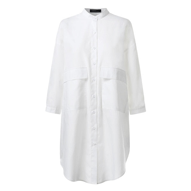 Women Lace Crochet Shirt ZANZEA Casual Lapel Neck Long Sleeve Hollow Out Blouse Loose Long Tops Femme Patchwork Blusas Chemise 7