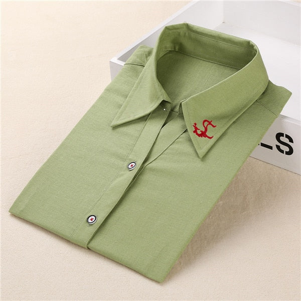 Dioufond White Navy Lips Print Women Blouses Long Sleeve Ladies Office Blouse Shirt  Casual Button Down Blusa 2017 Spring