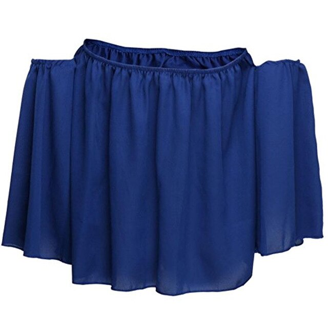 Stylish Women Off Shoulder Casual Blouse Shirt Tops Strapless Pure Color Bell Puff Sleeve Tops