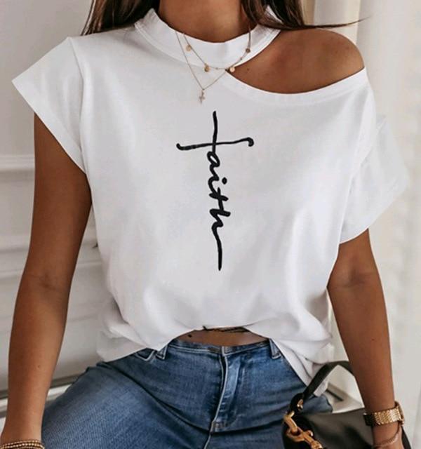 Casual Women Off Shoulder Blouse Shirt Sexy Hollow Out Halter Solid Shirts Summer Elegant Short Sleeve Tops Blusa Streetwear XXL