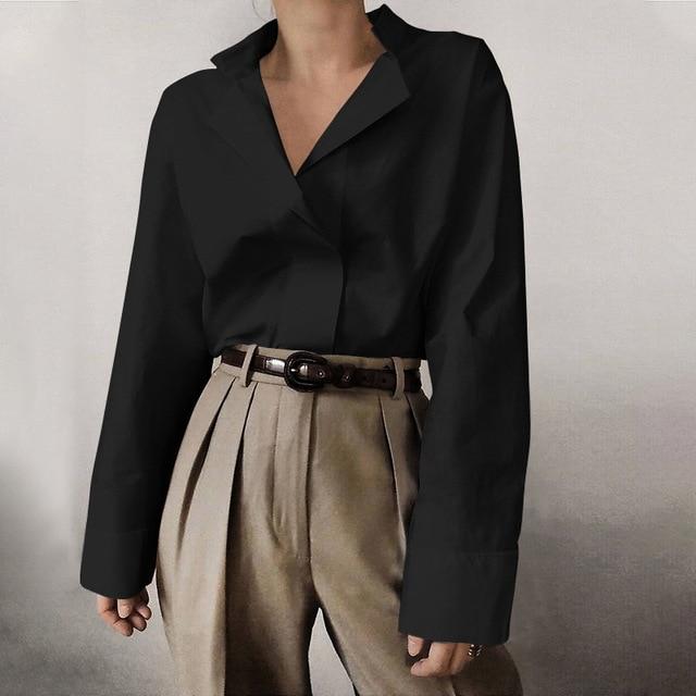 Elegant Office Work Blouse Women 2020 Celmia Plus Size Solid Tunic Top Casual Loose Shirt Ladies Long Sleeve Knotted Blusas 5XL