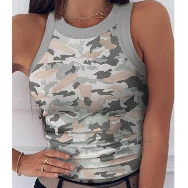 Summer Striped Print Sleeveless Knitted Blouse Shirts Hollow Out O Neck Womens Tops and Blouses Elegant Slim Fit Bodycon Blusas