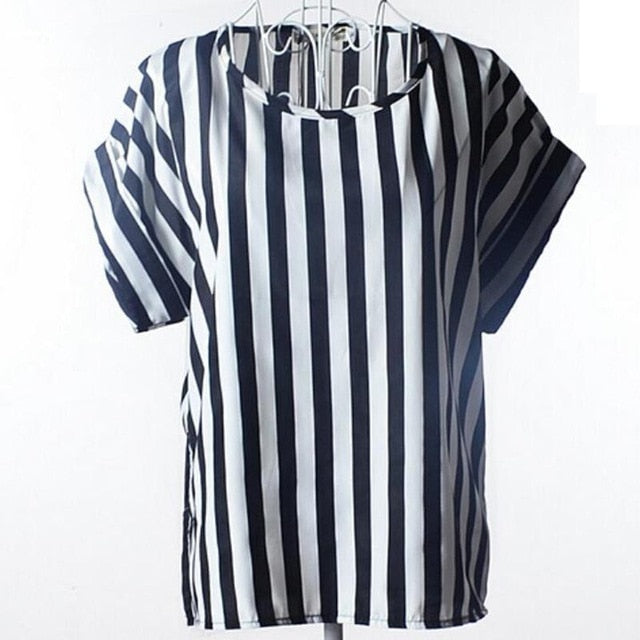 2020 New Large Size Women Pprinting Blouse Bird Bat Shirt Short-Sleeved Chiffon Blusas Femininas Roupas Summer Style