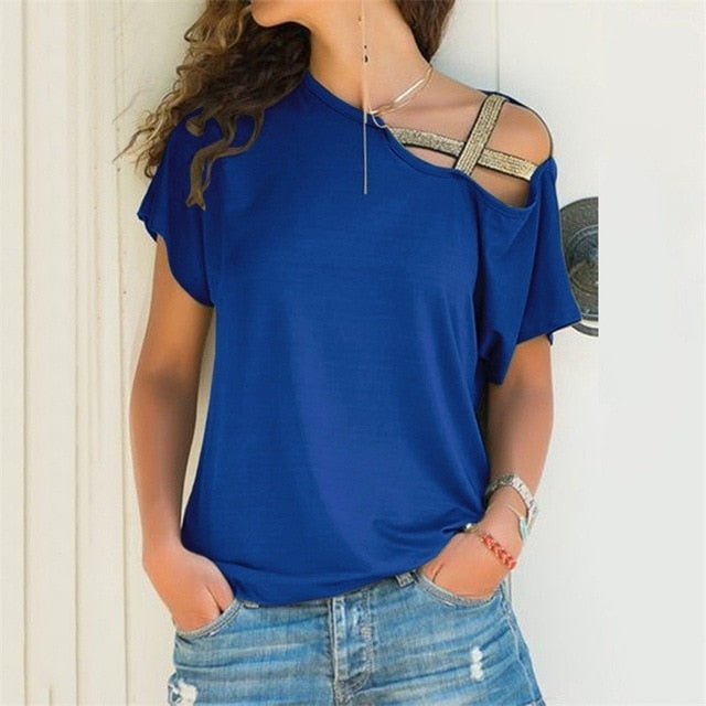 GAOKE Off shoulder white blouse shirt Women bodycon blouse elegant summer sexy shirt 2020 female blusas tops & tees