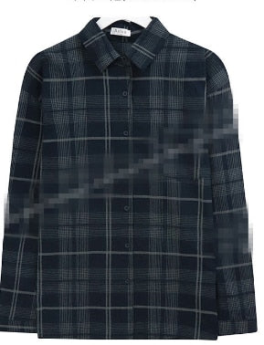 New plaid Shirt Oversize female Top Women Long sleeve Cotton Girls Blouse Autumn Plus Size Women Blouses Plaid blue femme Blusas