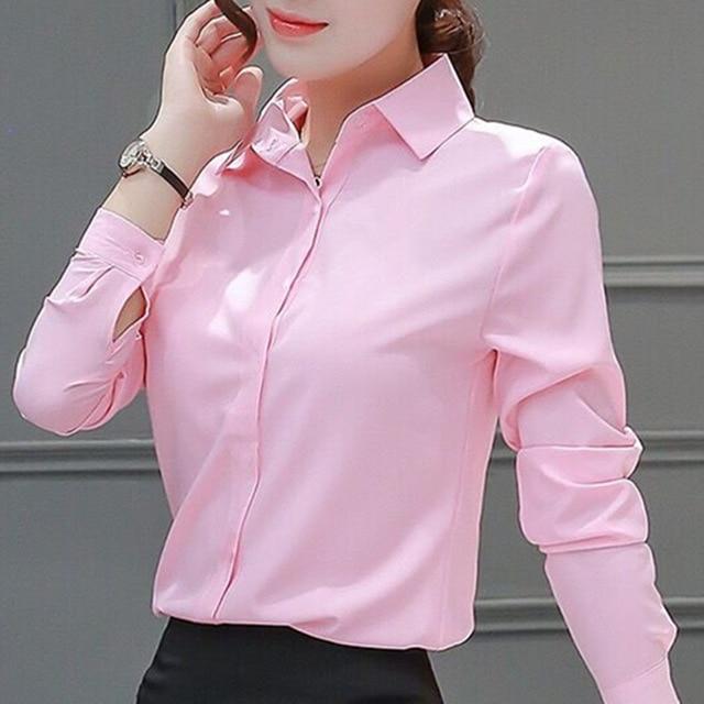 Spring 2020 Korean Womens Tops White Blouses Casual Long Sleeve Ladies Shirts Black Blouses 5XL 10XL Plus Size Shirt Ladies Tops
