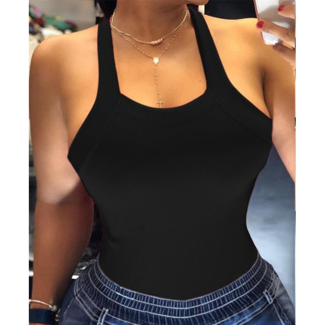 Summer Sexy Sleeveless Backless Blouse Shirts Women Casual Lips Butterfly Print Slim Tops Elegant Bowknot Female O Neck Blouses