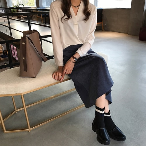 women chiffon blouse shirt long sleeve women shirts fashion womens tops and blouses 2020 3XL 4XL plus size women tops 1681 50