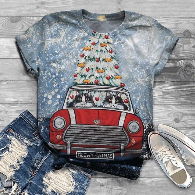 Casual Animal Print Women 3D Blouse Shirts 2020 Summer Short Sleeve Harajuku Tops Blusa Female Elegant O Neck Streetwear Blouses