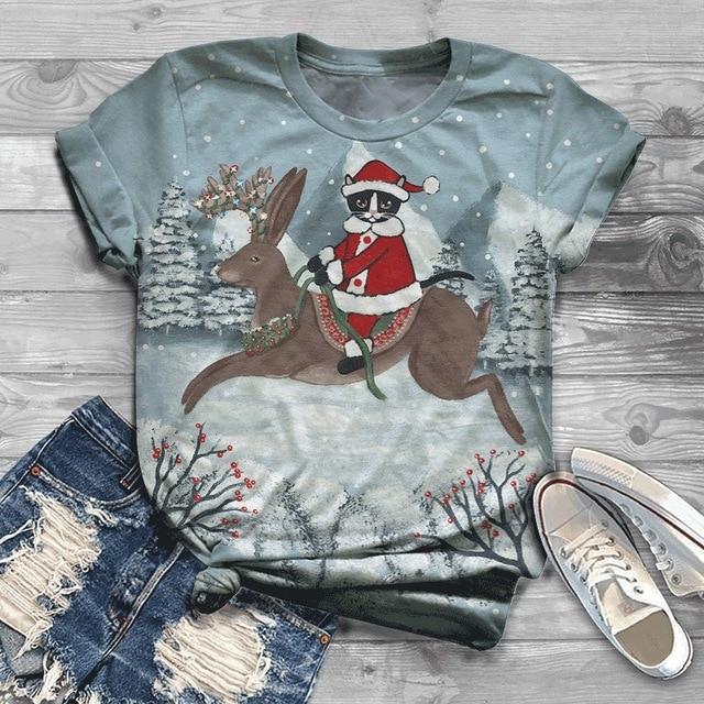 Casual Animal Print Women 3D Blouse Shirts 2020 Summer Short Sleeve Harajuku Tops Blusa Female Elegant O Neck Streetwear Blouses