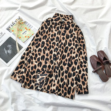 Autumn Spring Women Shirts Black White Cartoon Cat Print Blouses Fashion Slim Long Sleeve Chiffon Shirt Female Tops Blusas Mujer