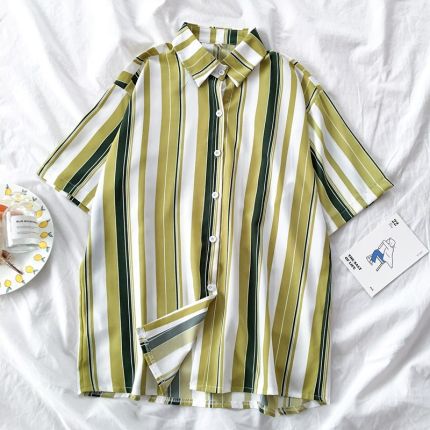 Autumn Spring Women Shirts Black White Cartoon Cat Print Blouses Fashion Slim Long Sleeve Chiffon Shirt Female Tops Blusas Mujer