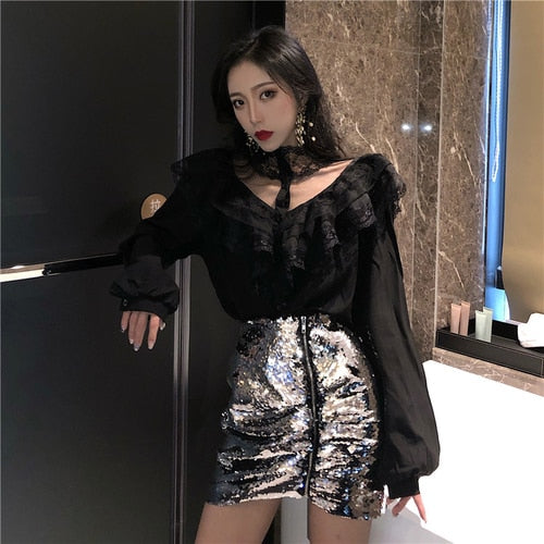 Cheap wholesale 2019 new Spring Summer Autumn Hot selling women's fashion casual ladies work Shirts FP75