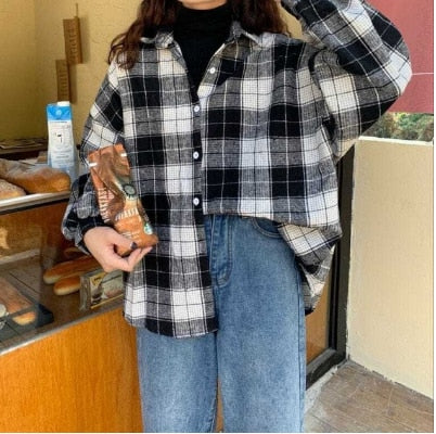 Cotton shirt tops 2020 spring autumn blouse new women's  blouse fashion long-sleeved slim wild Han Fan shirt tops