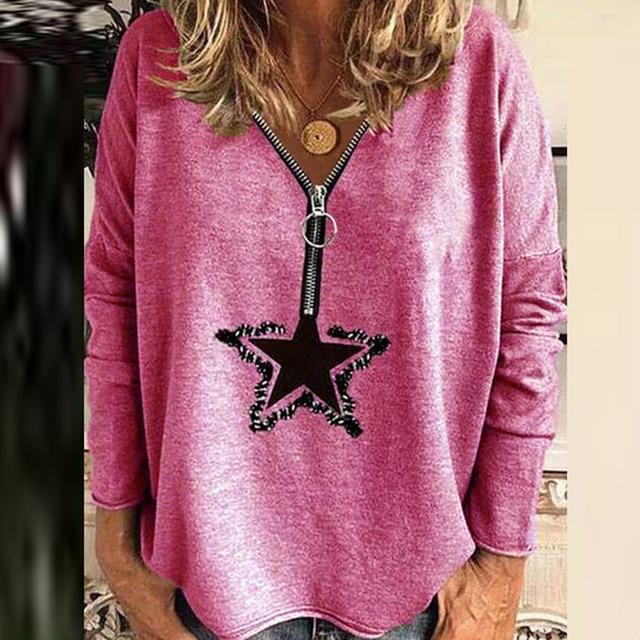 Women Casual Christmas Wine Glass Printed Blouses Autumn Loose V Neck Pullover Top Streetwear Long Sleeve Female Shirt Blusa 5XL