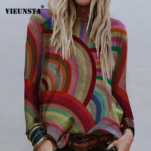 3XL Vintage Pattern Print Blouse Shirt Women 2020 Summer O Neck Short Sleeve Loose Tops Pullover Female Casual Streetwear Blusas