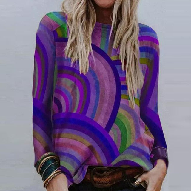 3XL Vintage Pattern Print Blouse Shirt Women 2020 Summer O Neck Short Sleeve Loose Tops Pullover Female Casual Streetwear Blusas