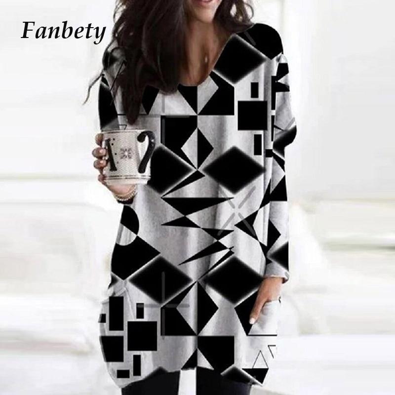 Women Elegant Mountain Print Shirt Blouse 2020 Autumn Casual Long Sleeve Pullover Tops Ladies Sexy V-Neck Loose Blusa Streetwear