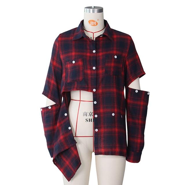 Winter Women Shirt Vintage Oversize Plaid Shirt Pockets Long Sleeve Turn-Down Collar Thick Blouse Autumn Casual Warm Outwear