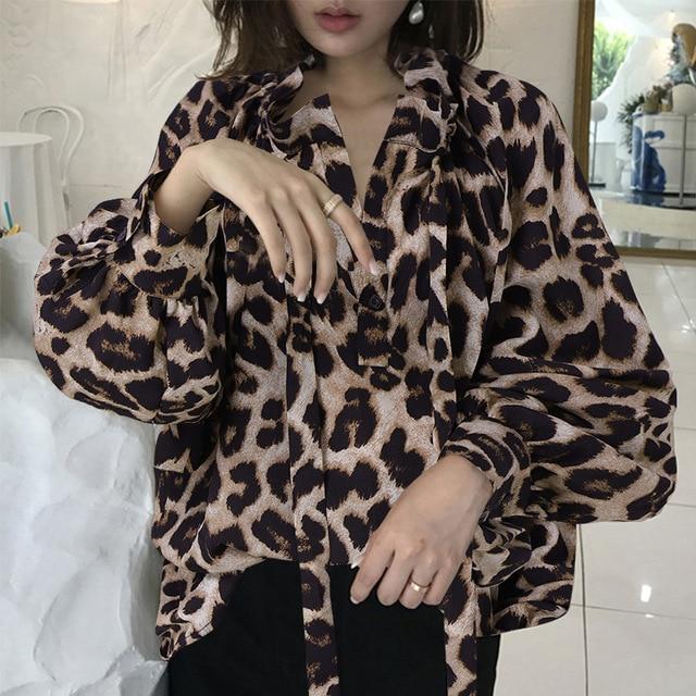 Celmia Vintage Women Polka Dot Blouse Lantern Sleeve Casual Shirt Plus Size Stylish Tunic Top Fashion Stand Collar Bow Tie Blusa