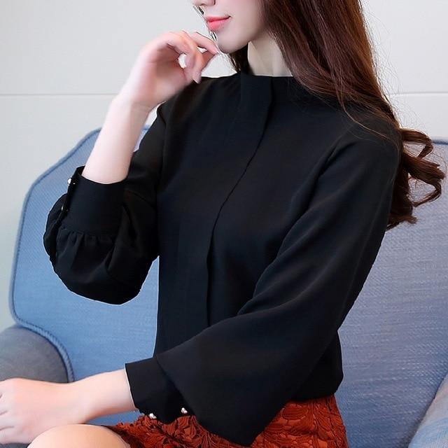 New Fashion 2021 Women Blouse Shirt Long Sleeve Plus Size Women's Clothing Red Office Lady Shirt Feminine Tops Blusas D208 30
