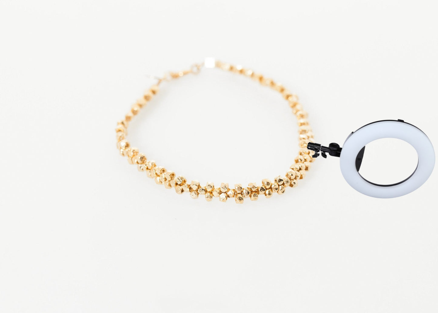 Lane Bead Bracelet in Gold Brass