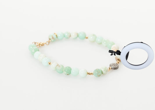 Leopold Bracelet in Green Chrysoprase