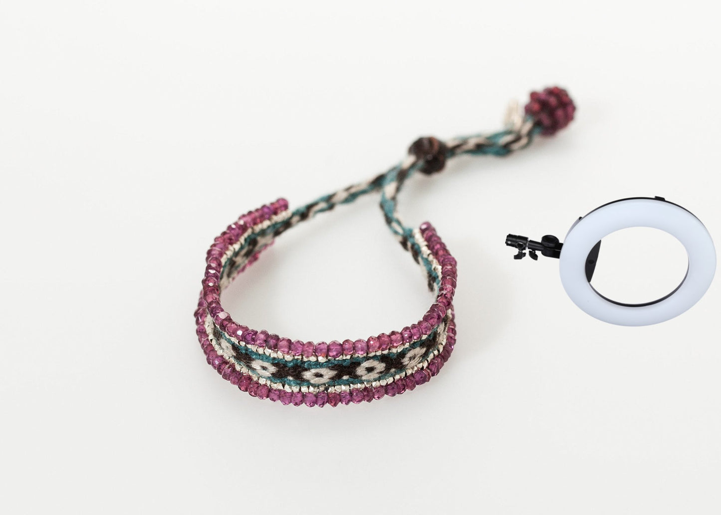 Oaxacan Bracelet in Garnet