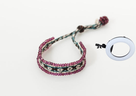 Oaxacan Bracelet in Garnet