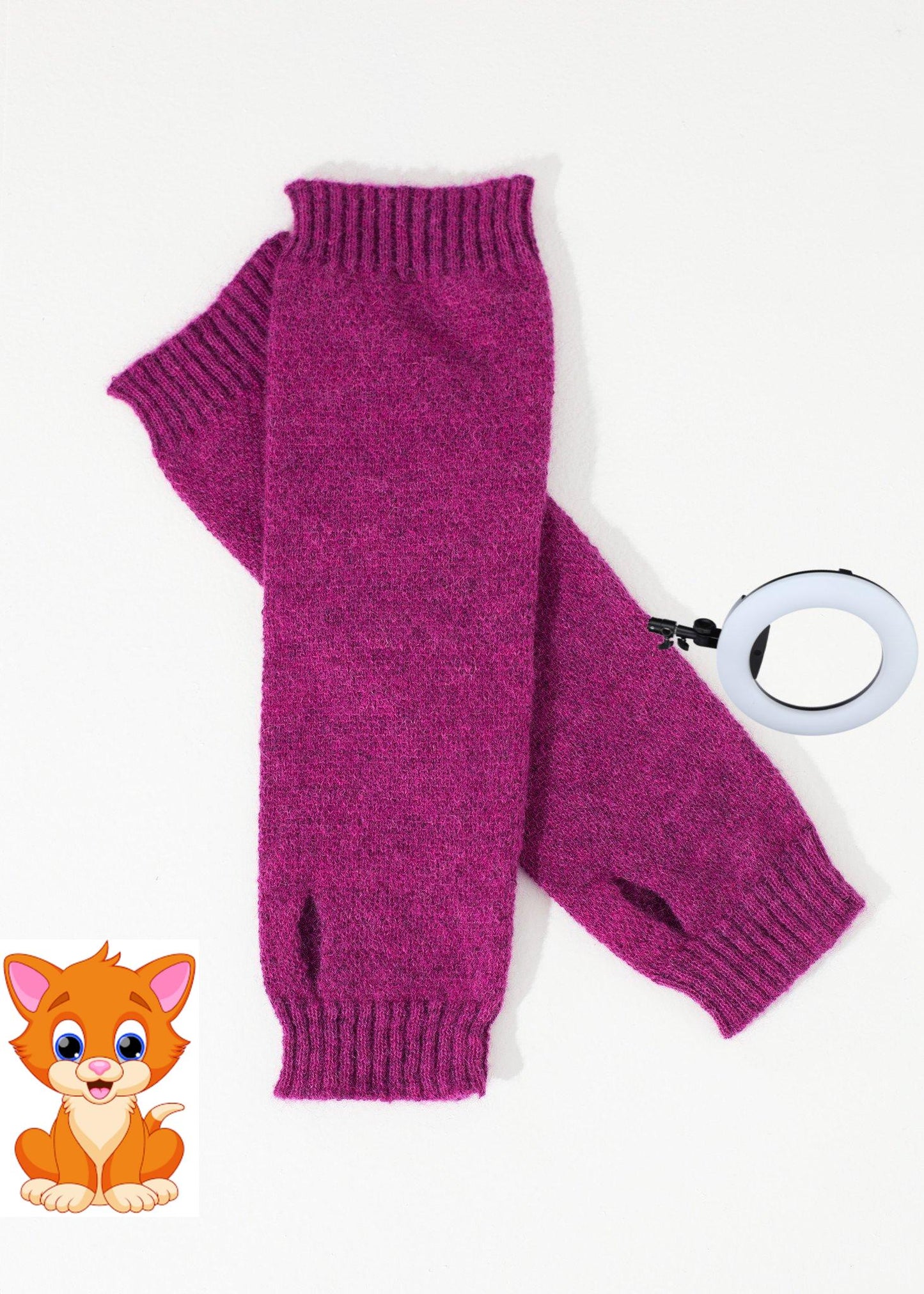 Pikki Mittens in Fuchsia