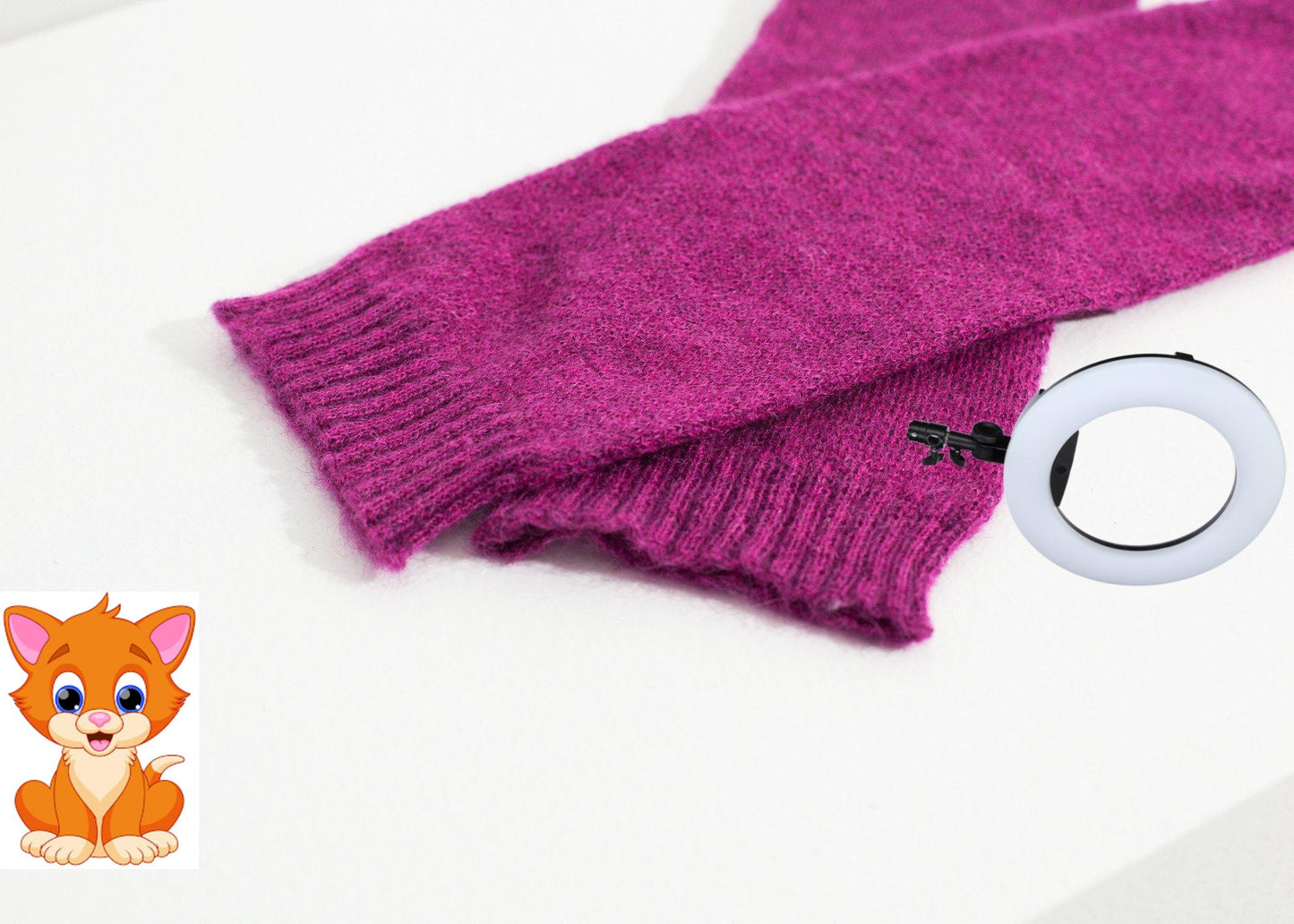 Pikki Mittens in Fuchsia