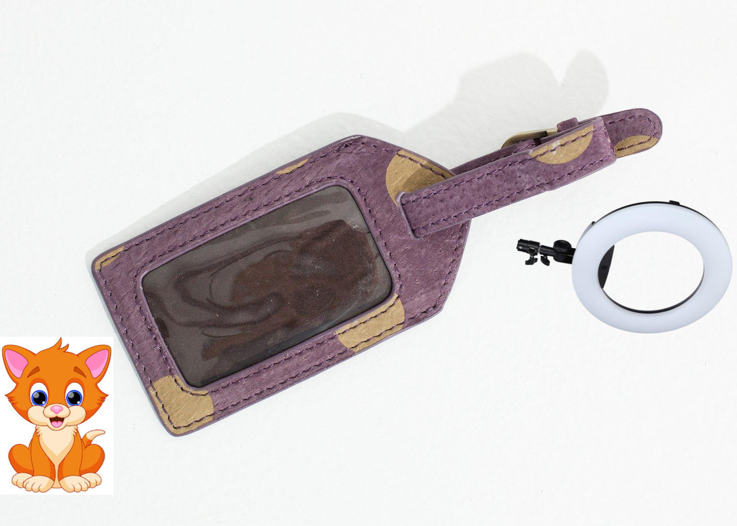 Oscar Luggage Tag in Blueberry