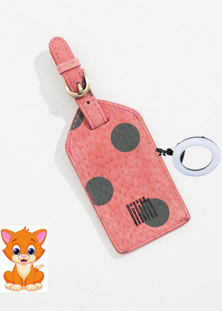 Oscar Luggage Tag in Rose