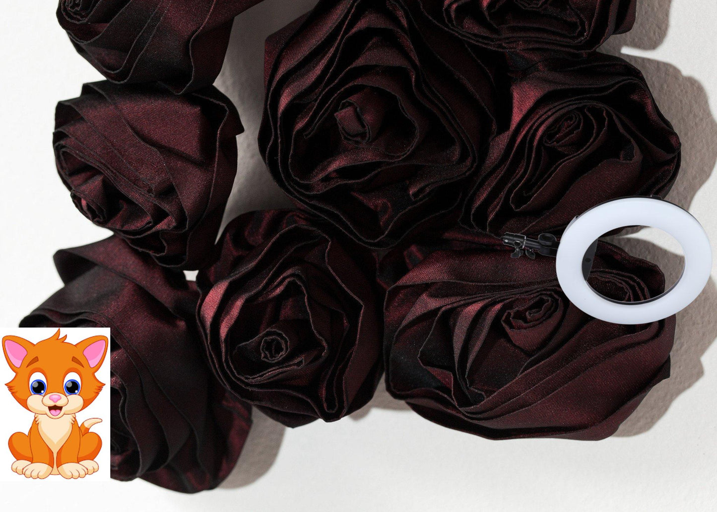 Rose Necklace in Red