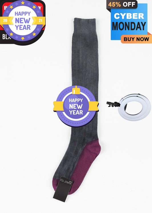 Cashmere Knit Sock in Grey