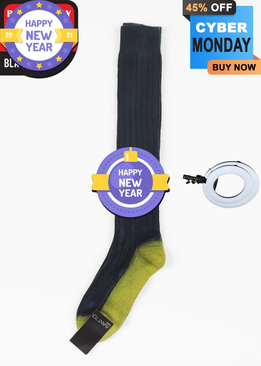 Cashmere Knit Sock in Blue